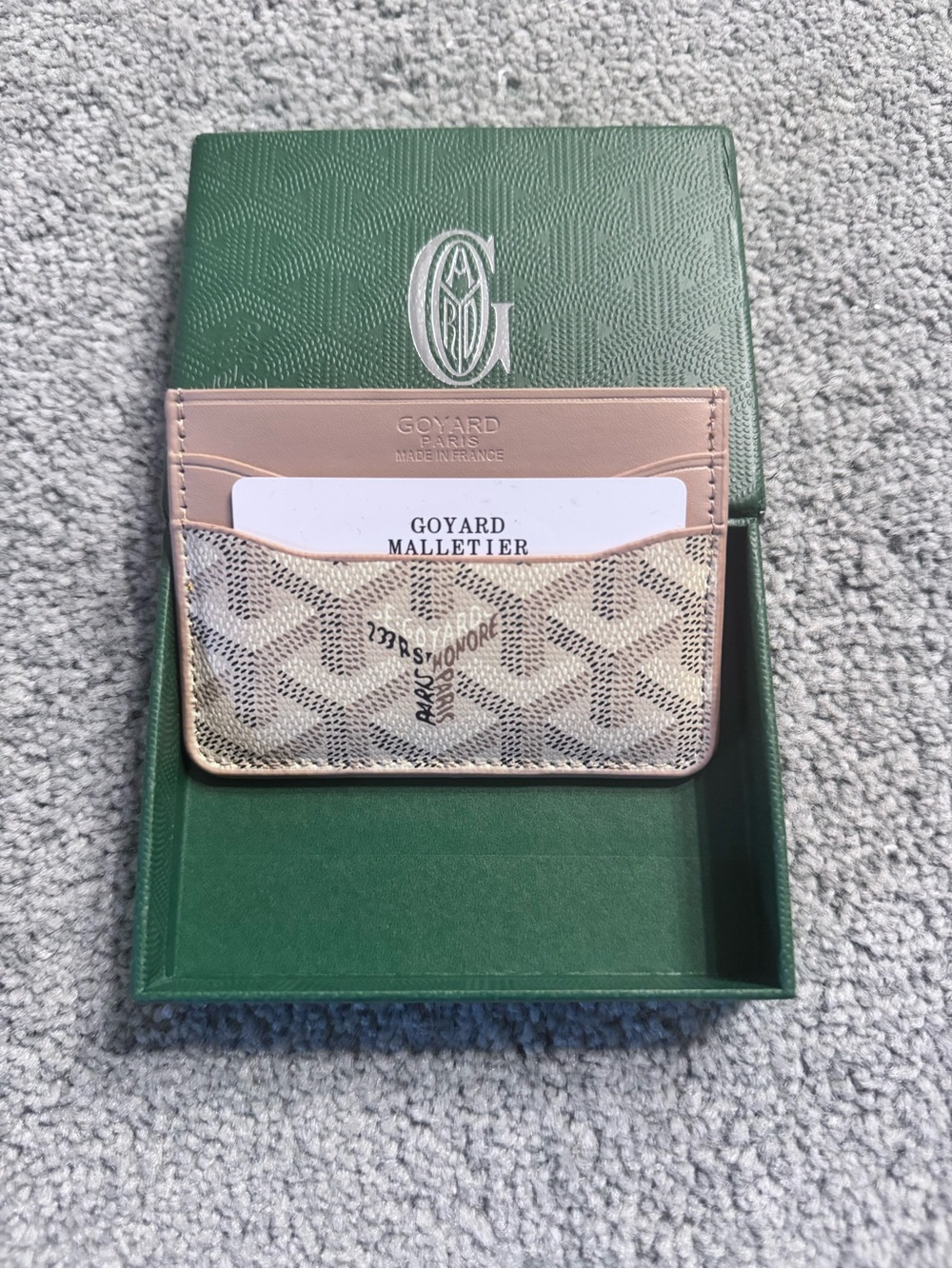 Goyard Beige Card Holder